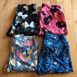 One Size LulaRoe Disney Leggings - Lot of 4